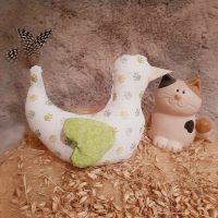 stoffvogel katzenminze raschelnd